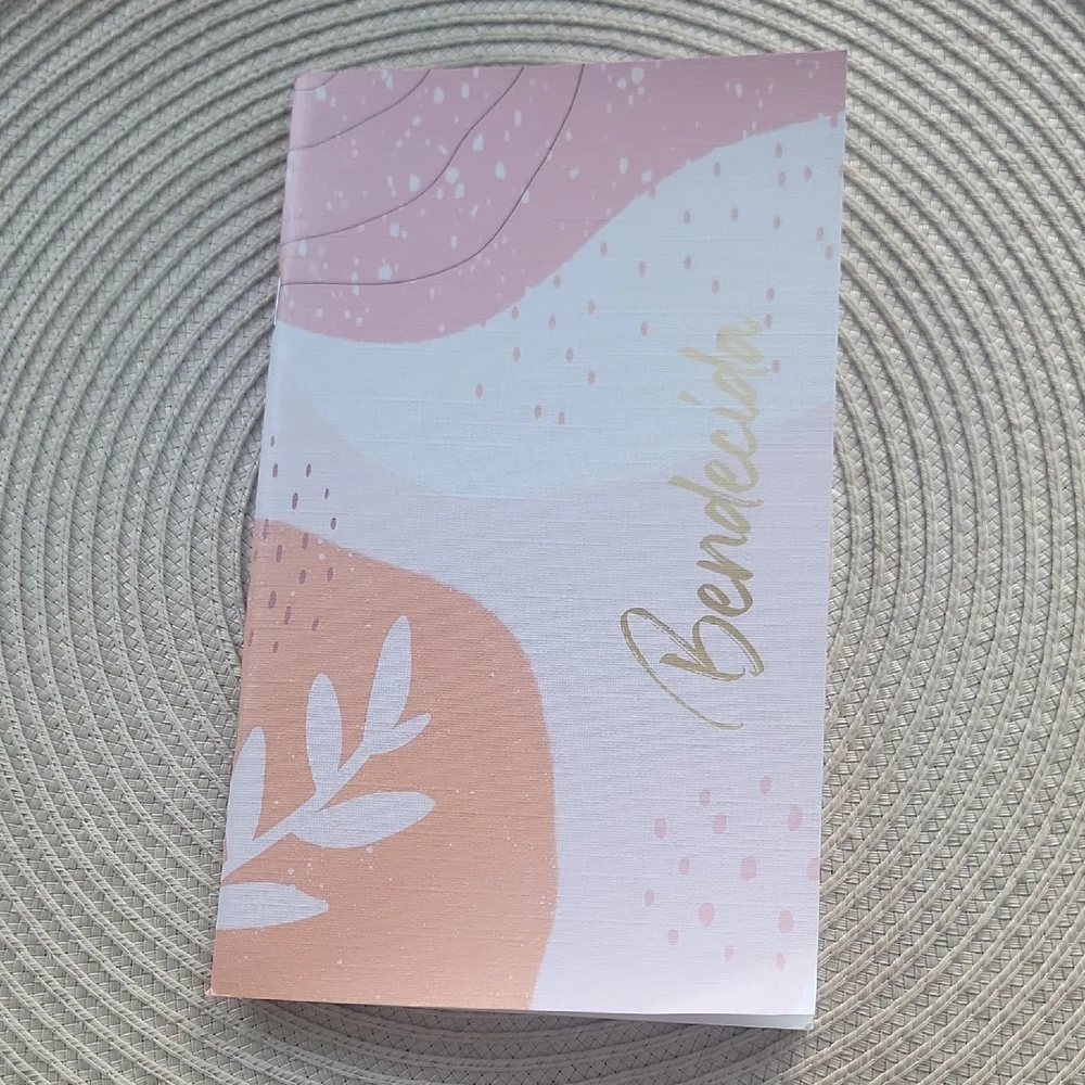Floral Embroidered Beige Planner